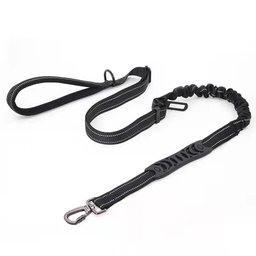 Leash with seatbelt