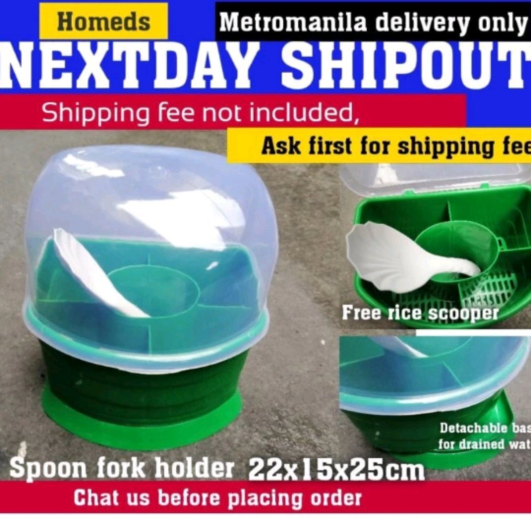 NK spoon holder with rice spoon