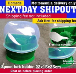 NK spoon holder with rice spoon