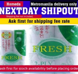 1pack fresh rolls tissue