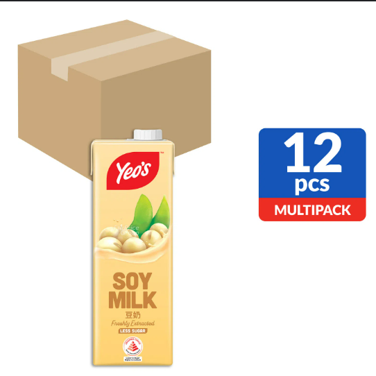 YEO'S SOYA MILK 12 x 1L