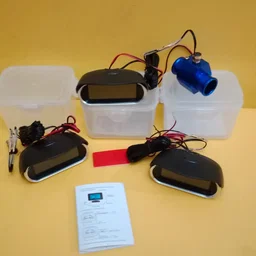 2 in 1 lcd car water temp gauge and volt meter 12vand 24v barang baru