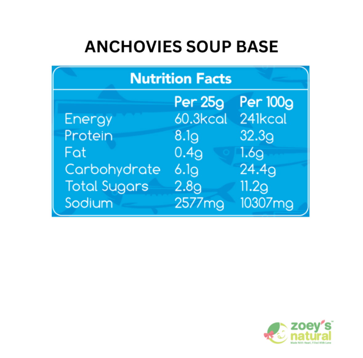 Zoey Premium Anchovy Soup Pack (5 sachets) (±125g)_1