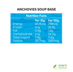 Zoey Premium Anchovy Soup Pack (5 sachets) (±125g)
