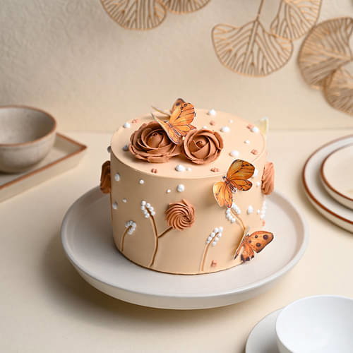 Rose N Butterfly Designer Cake_1