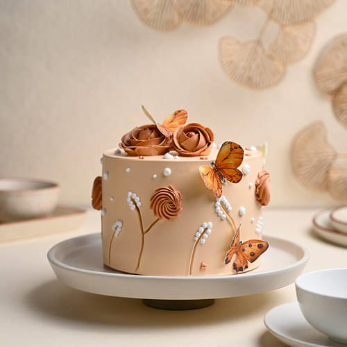 Rose N Butterfly Designer Cake