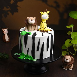 Cute Jungle Friends Cake