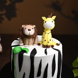Cute Jungle Friends Cake