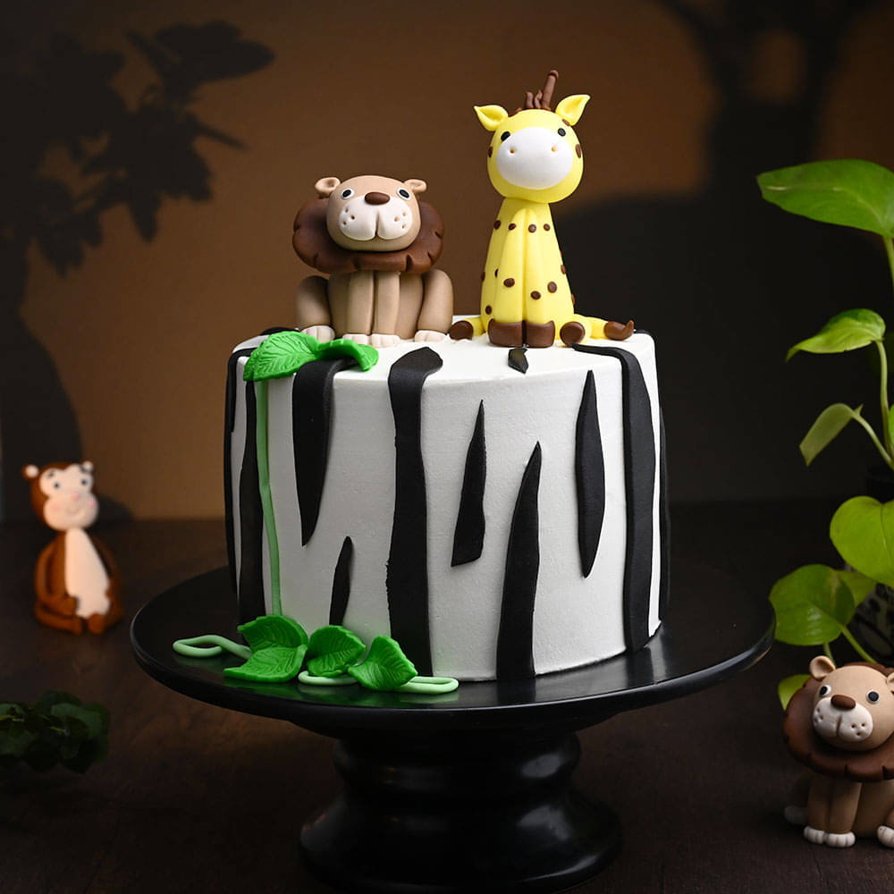 Cute Jungle Friends Cake_0