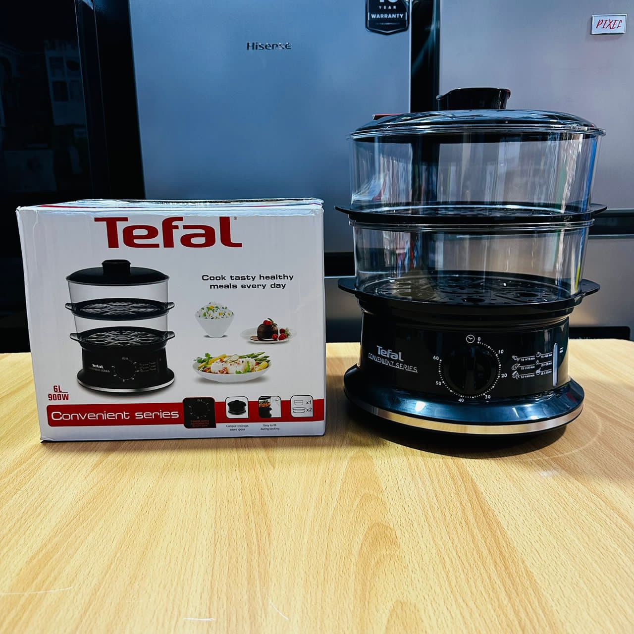 Tefal 6L Food Steamer with timer | VC1401