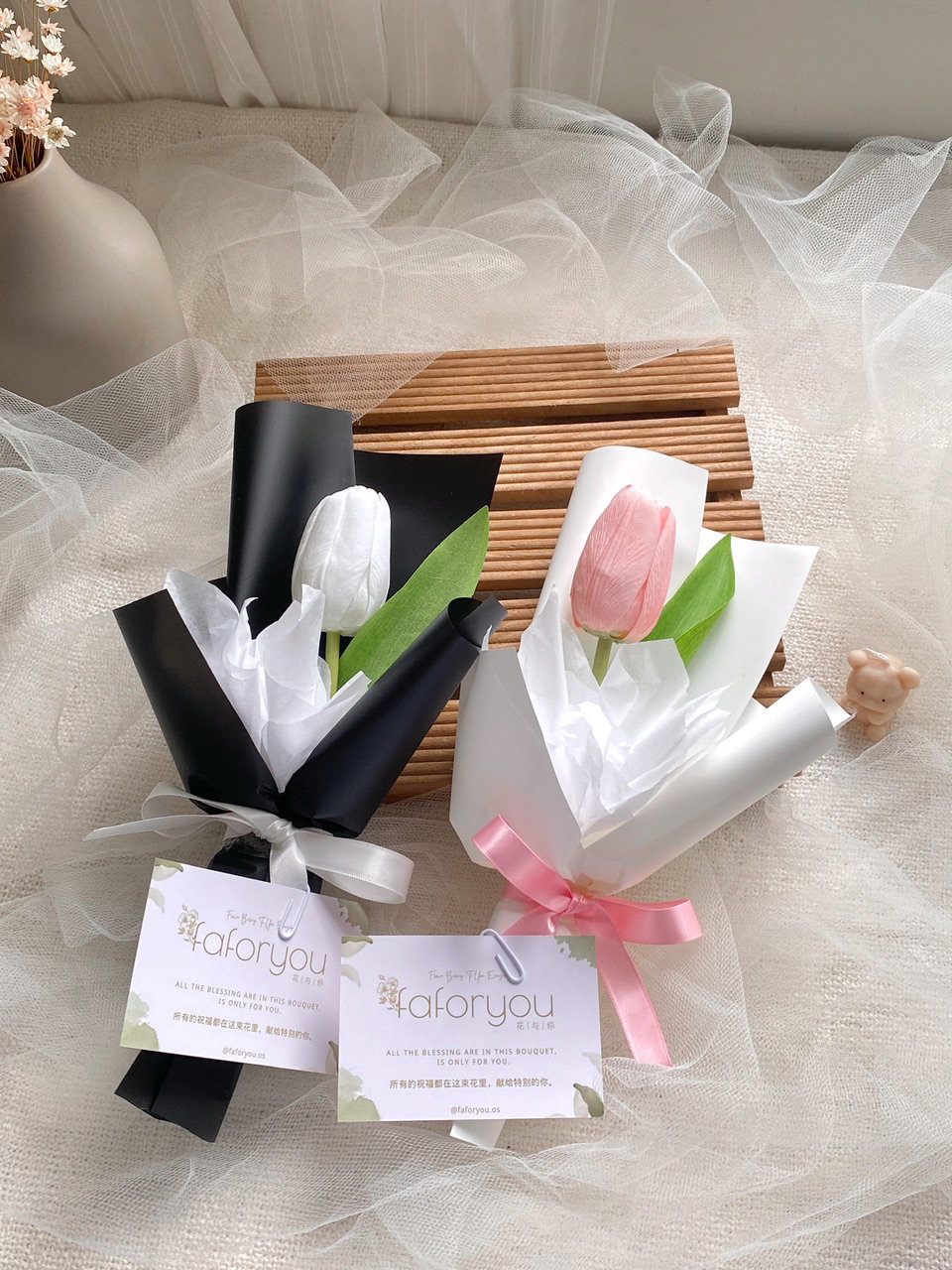 (1T001) 1 Stalk Artificial Tulip Bouquet_0