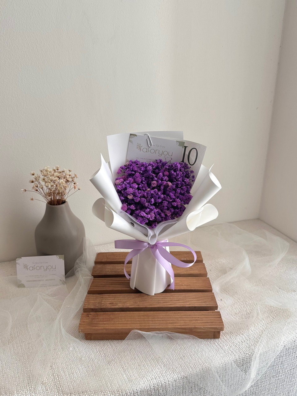 (B001) S Size Dried Baby Breath Bouquet_0