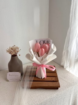(3T001) 3 Stalk Artificial Tulip Bouquet