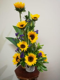 Taza con Girasoles 
