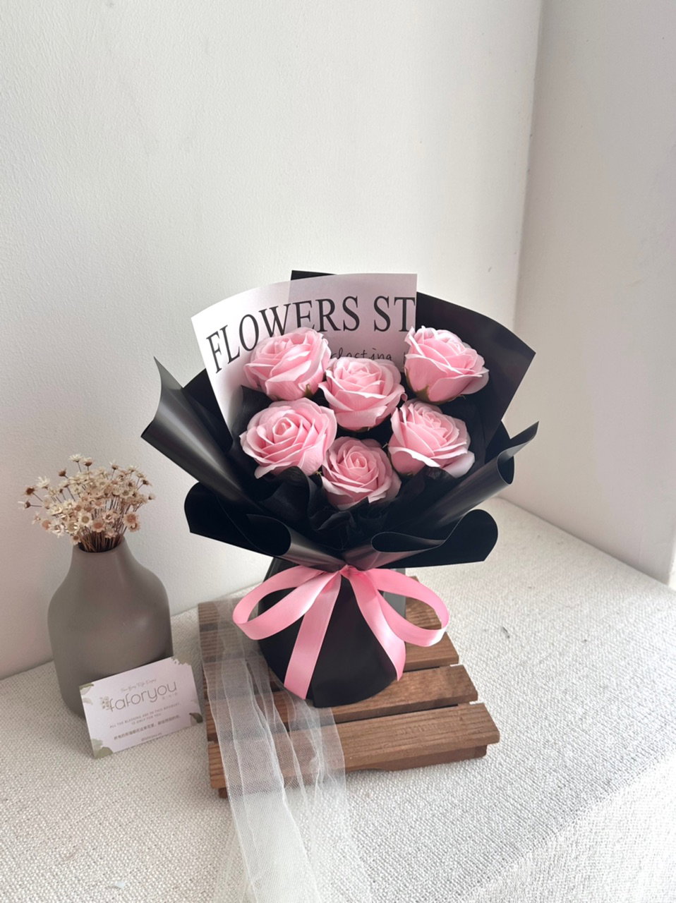 6 Stalk Soap Rose Bouquet