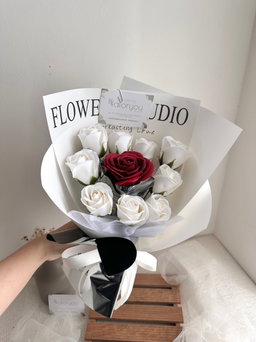 10 Stalk Soap Rose Bouquet