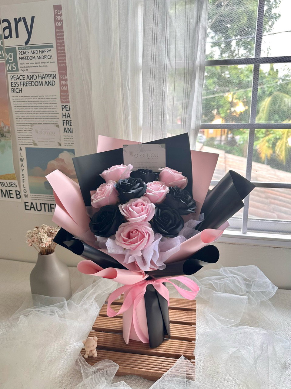 11 Stalk Soap Rose Bouquet