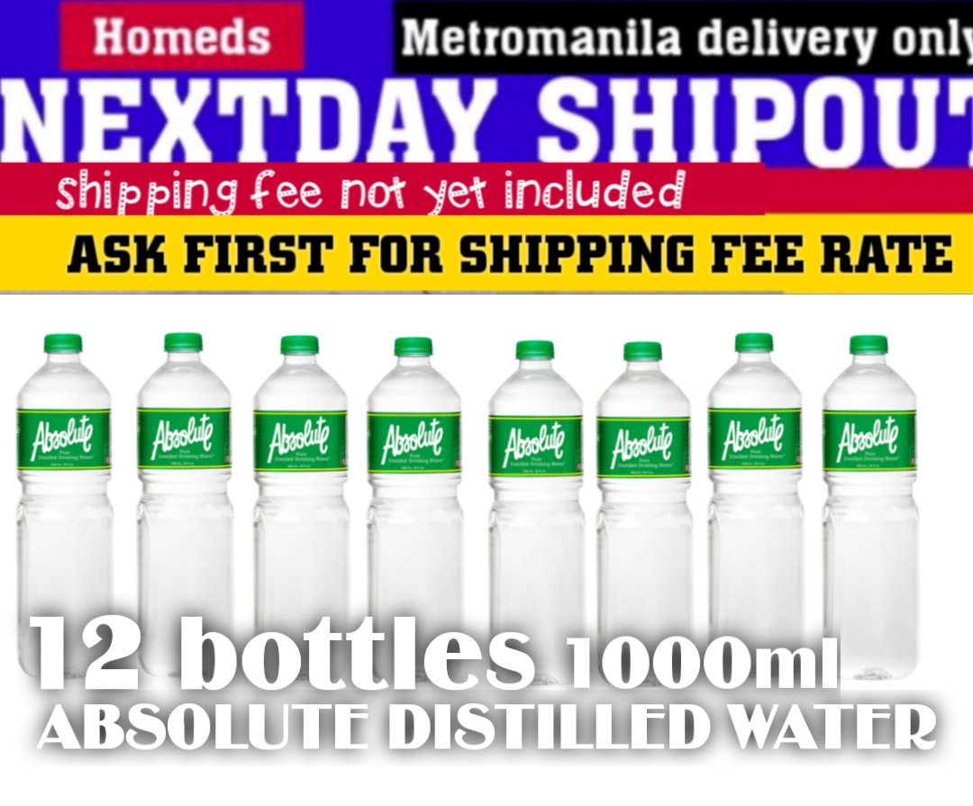 12pcs absolute distilled water 1000ml