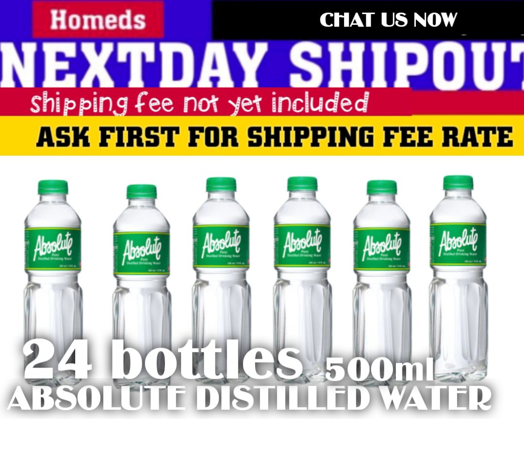 24pcs absolute distilled water 500ml