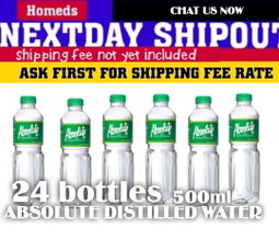 24pcs absolute distilled water 500ml