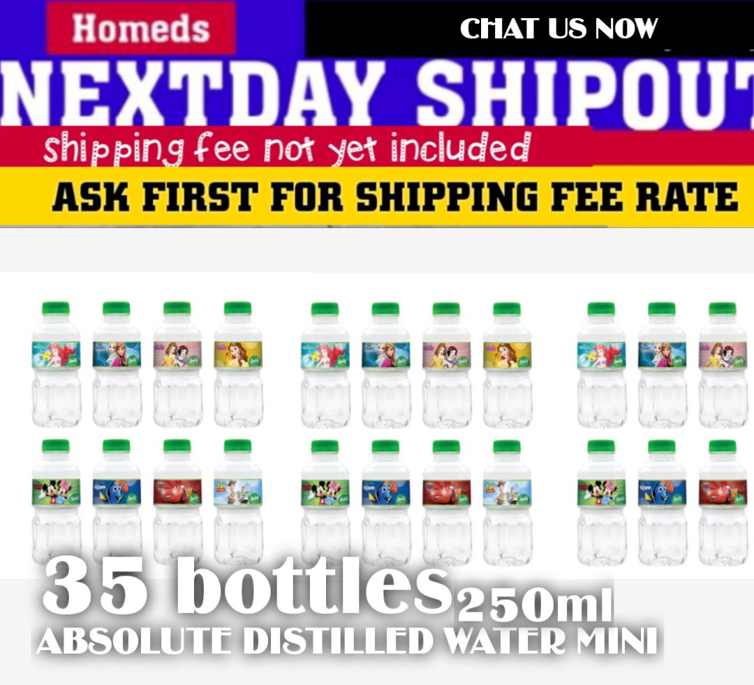 35pcs absolute distilled water 250ml mini_0