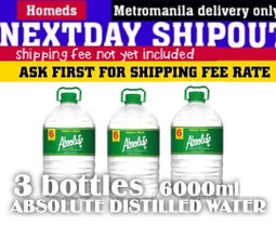3pcs Absolute distilled water 6000ml 