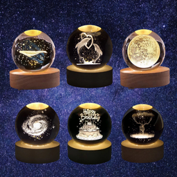  3D BOLA CRYSTAL BERCAHAYA