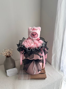 Loopy Soap Rose Round Bouquet