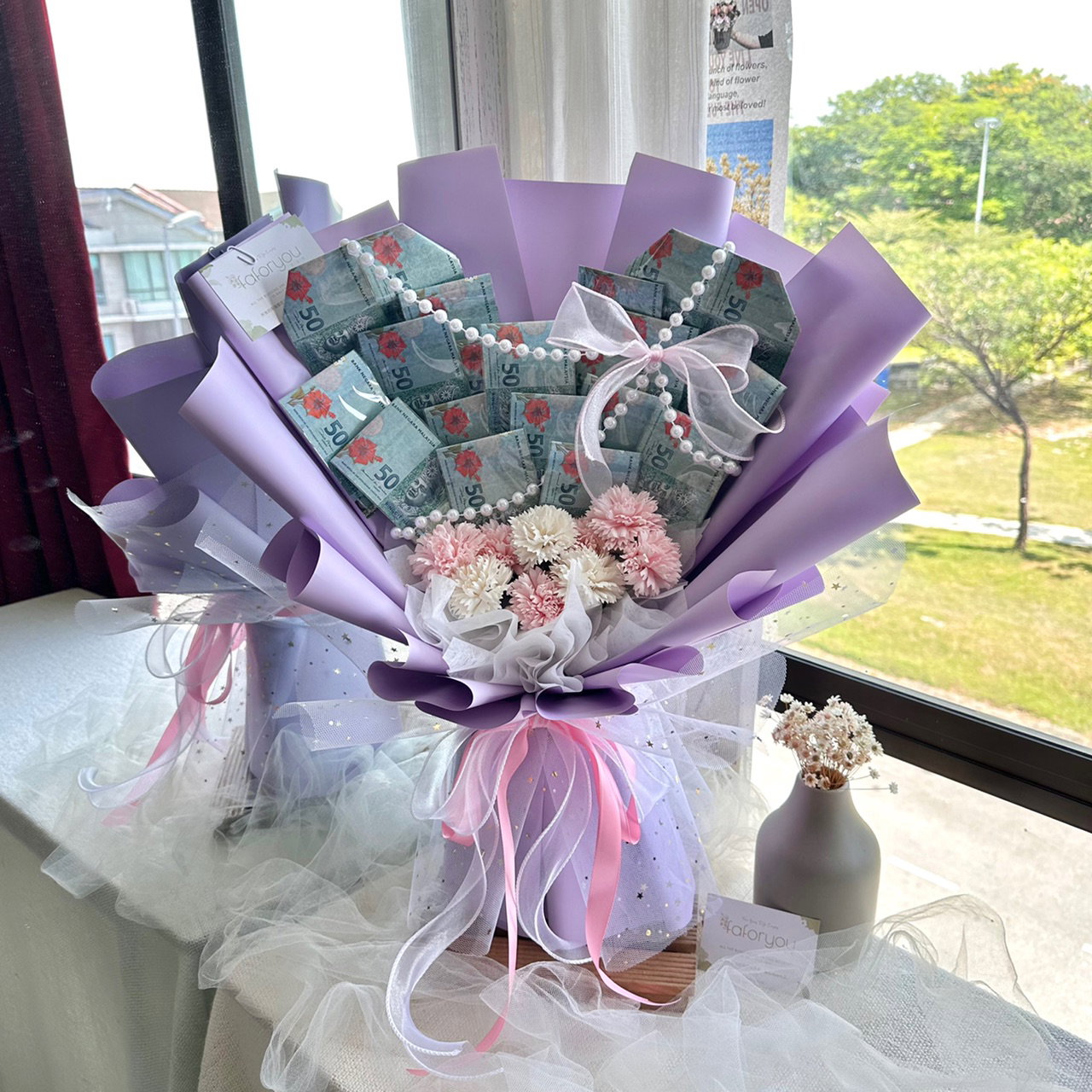 18pcs Heart shape Money Bouquet_0
