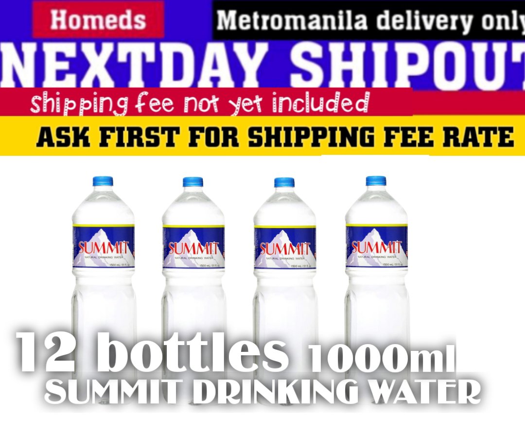 12pcs summit drinking water 1000ml
