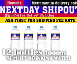12pcs summit drinking water 1000ml