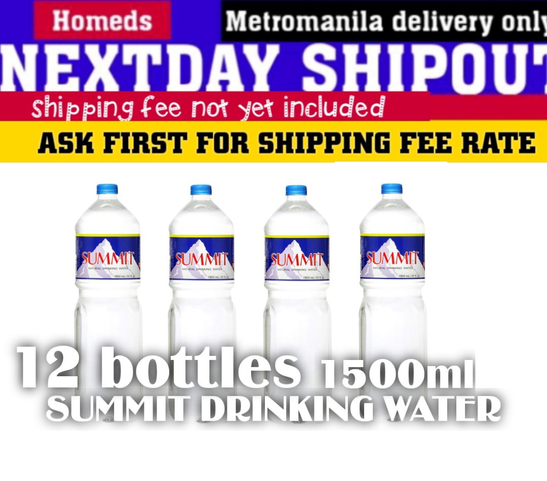12pcs summit drinking water 1500ml