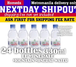 24pcs le MINERALE mountain mineral water 330ml