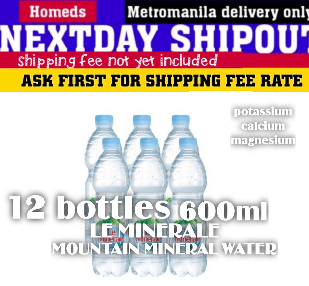 12pcs le MINERALE mountain mineral water 600ml
