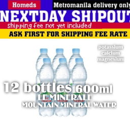12pcs le MINERALE mountain mineral water 600ml
