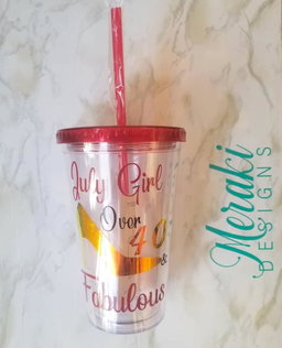 Personalized acrylic tumbler (16 oz)