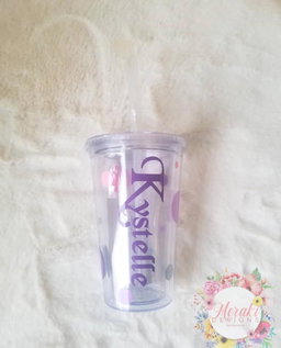 Personalized acrylic tumbler (16 oz)