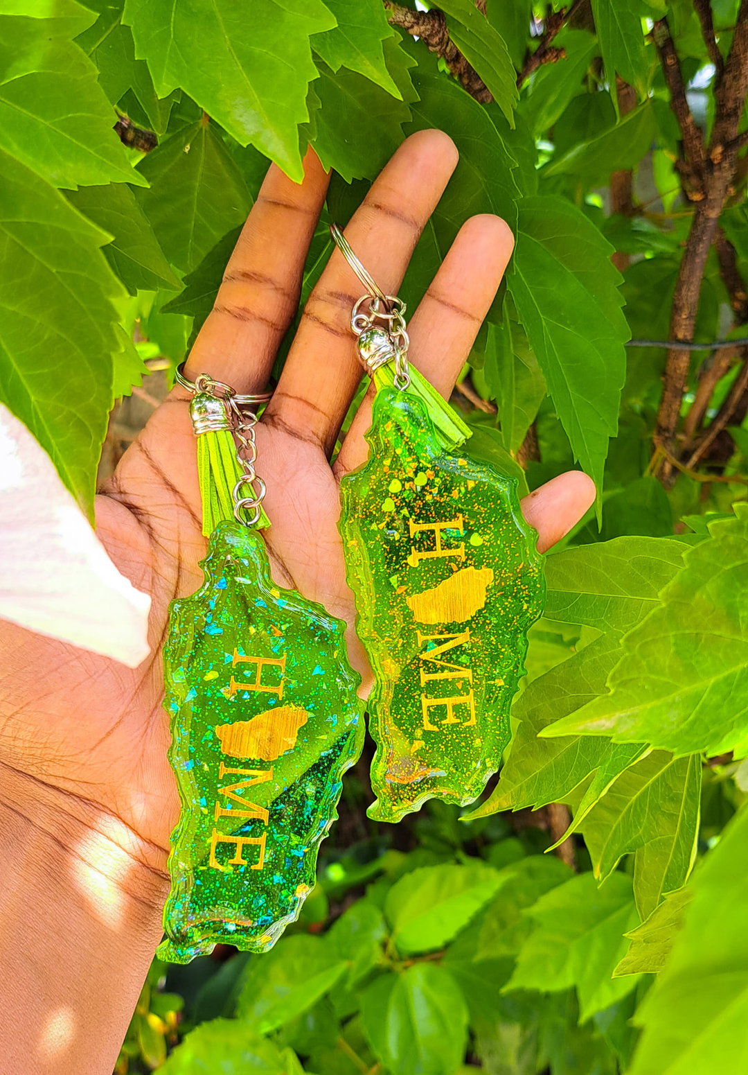 Personalized Dominica Keychain 