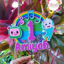 Personalized Shaker Cake Topper