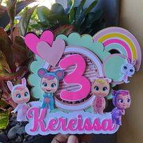 Personalized Shaker Cake Topper