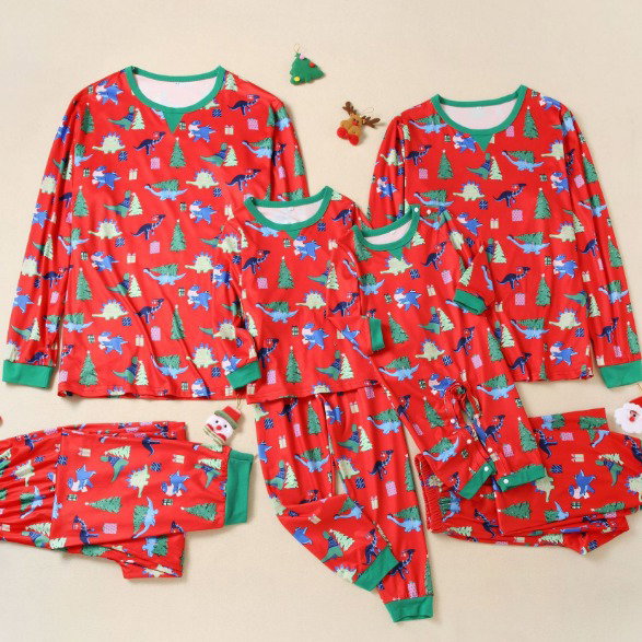 Dinosaur & Christmas trees PJ_1