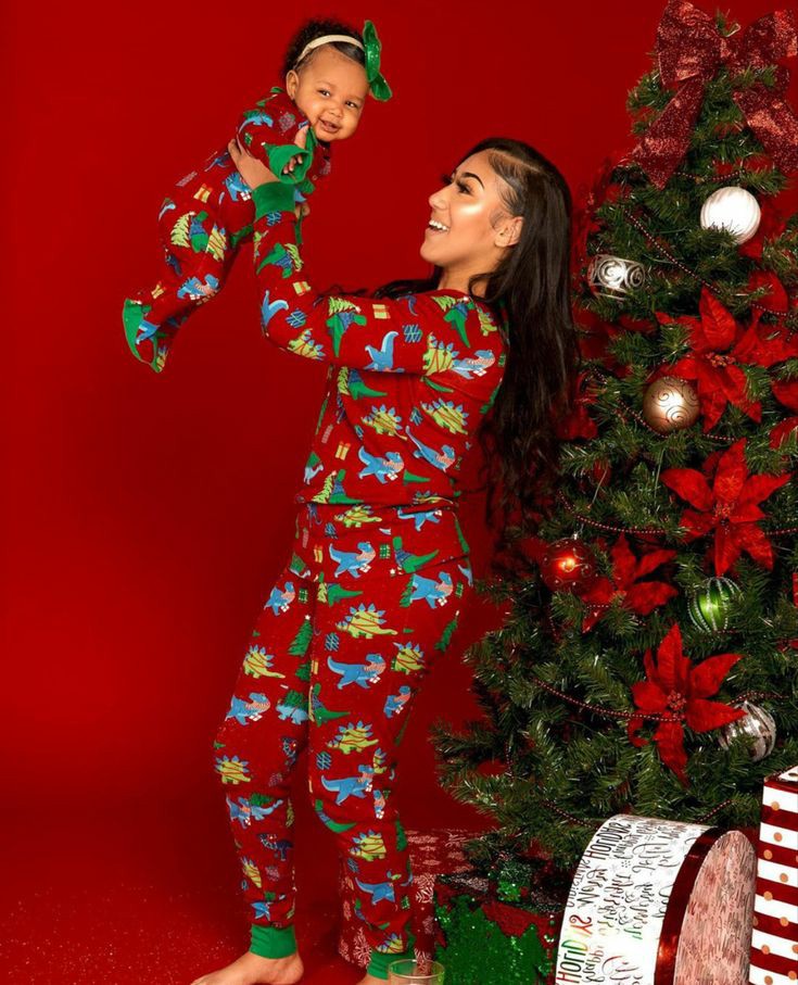 Dinosaur & Christmas trees PJ_3