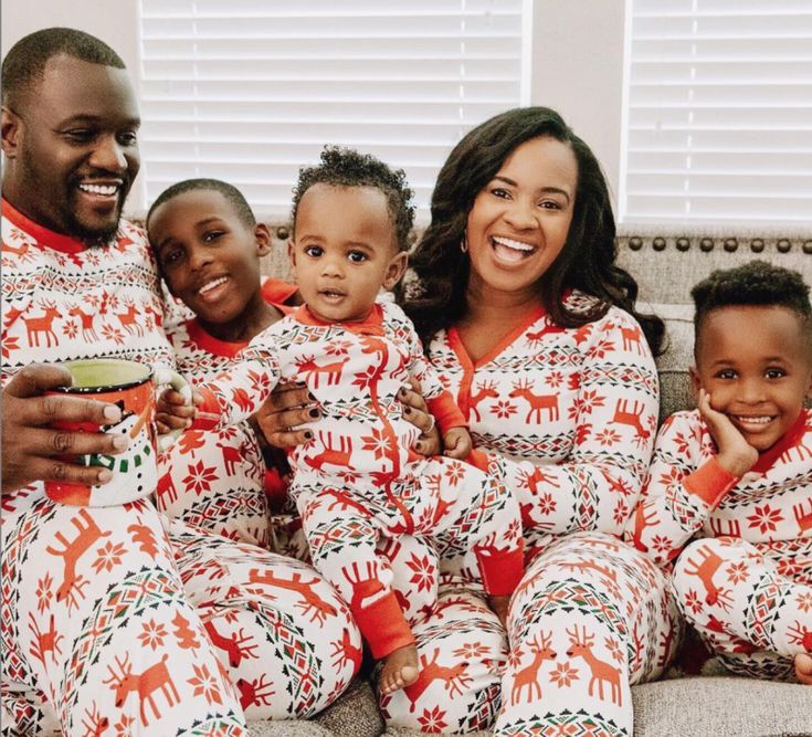 White & Red Reindeer PJ