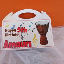 Personalized party box - empty (with sticker only) 