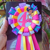 Personalized ribbon rosette (with tails)_5