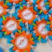 Personalized ribbon rosette (with tails)_1