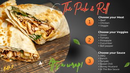 Chicken Wrap COMBO | Marinated Chicken Wrap + Fries or Fruit Box + Drink | NEW