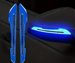 Car rearview mirror reflective at night 
