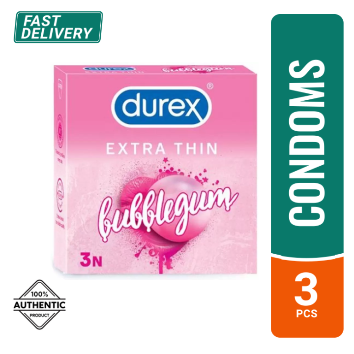 Durex Extra Thin Bubblegum Condoms_0
