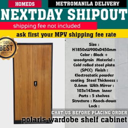 Polaris wardrobe shelf cabinet organizer